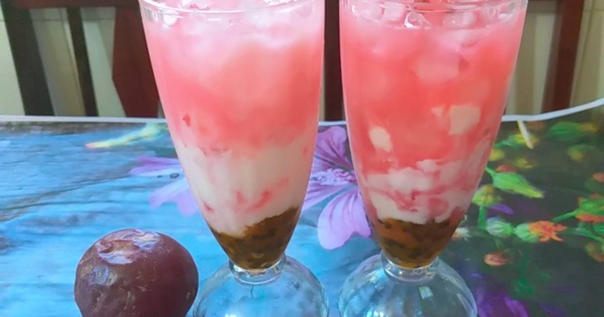 Soda dâu chanh dây