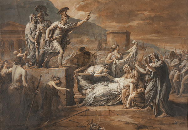Horatius Slaying his Sister Camilla after the Defeat of the Curiatii c 1790