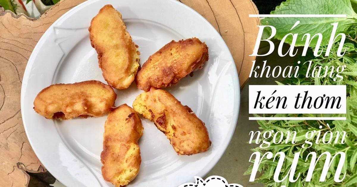 Ăn dặm- bánh khoai lang hình kén chiên giòn rụm ngon ngất ngây