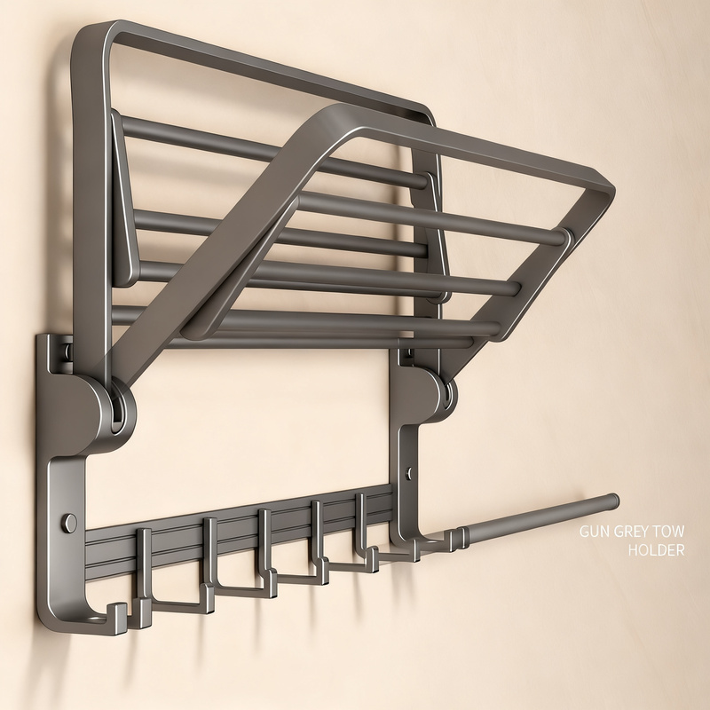 Handtuchhalter aus Aluminium, wandmontiert