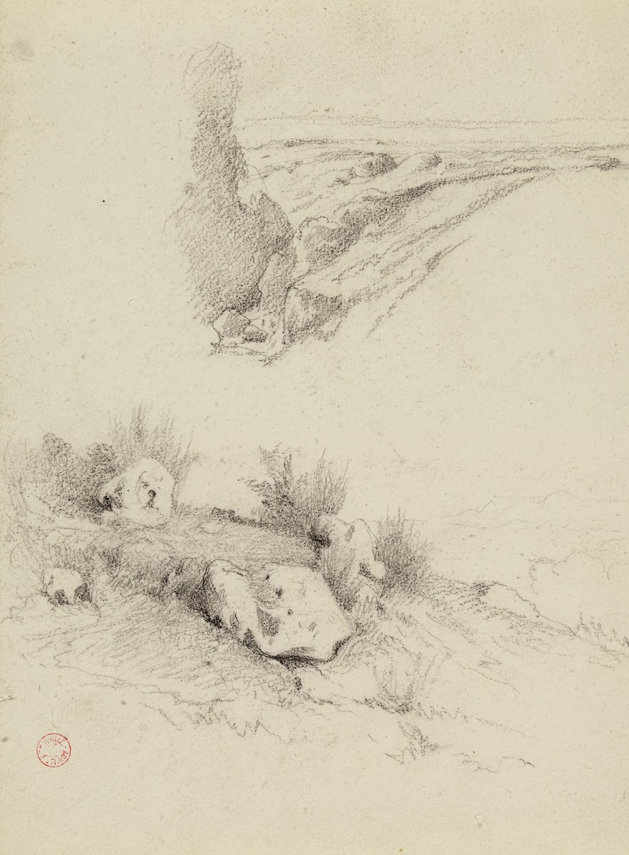 Deux paysages 19th century