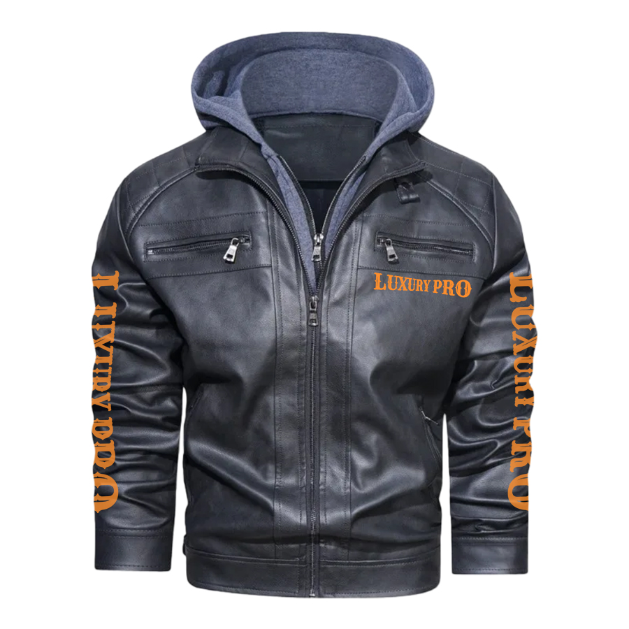 2D Leather Jacket 3 - Hooded Jacket