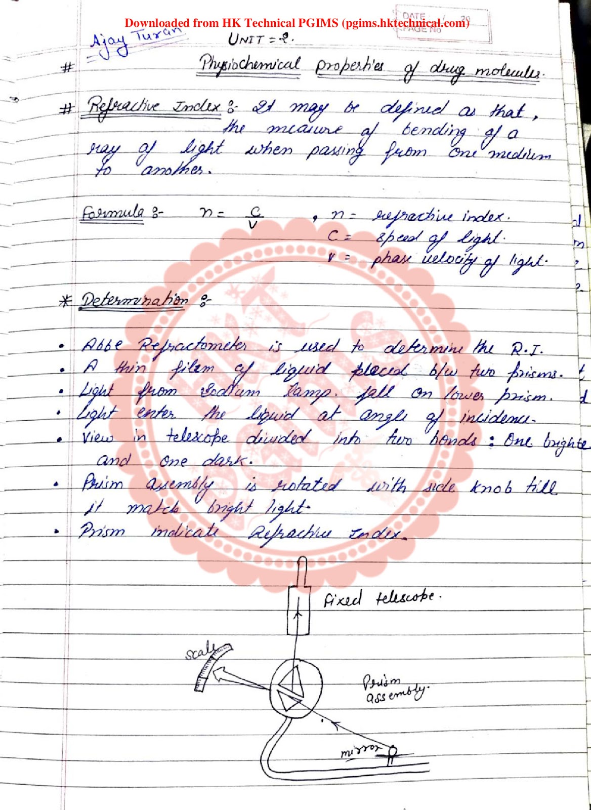 physical Pharmaceutical unit 2 3rd Semester B.Pharmacy ,BP302T Physical Pharmaceutics I,BPharmacy,Handwritten Notes,Previous Year's Question Papers,BPharm 3rd Semester,Important Exam Notes,Physical Pharmaceutics,B.pharmacy 3rd semester,Hand written notes,