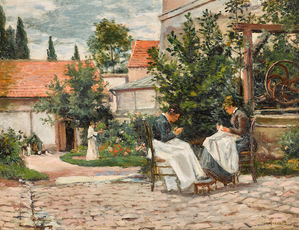 Gisors la couture au jardin 1897