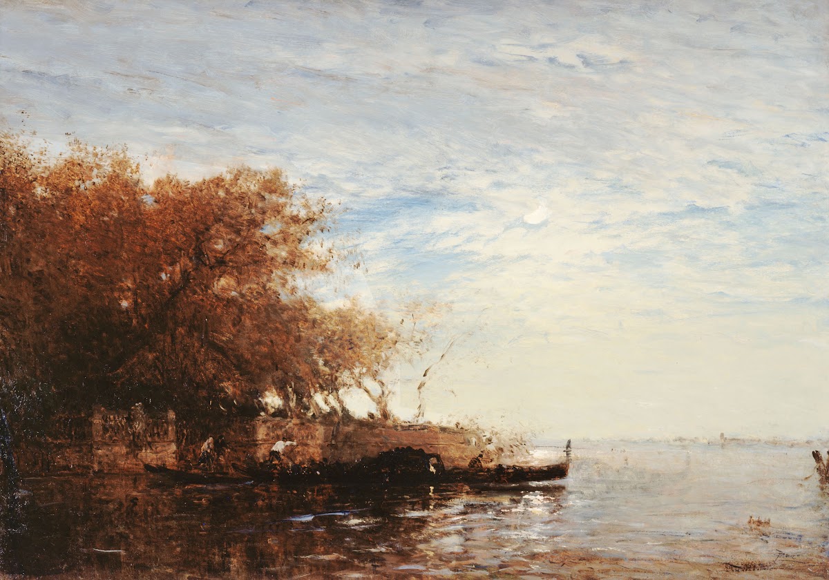 Venise Le Jardin Français Au Clair De Lune 1880 1890