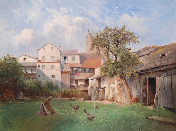 Hof des Seifensiederhauses in Tittmoning 1907