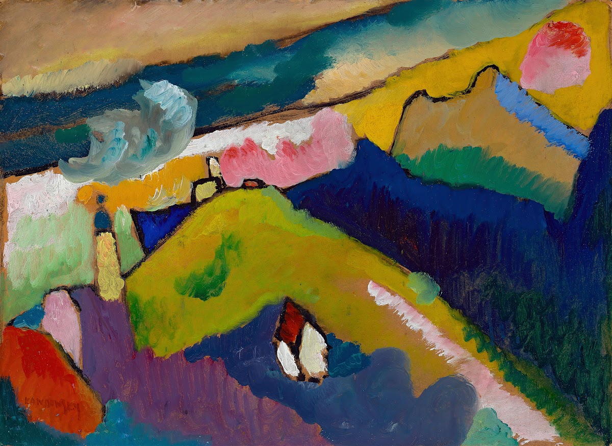 Murnau  Mountain landscape with church 1910