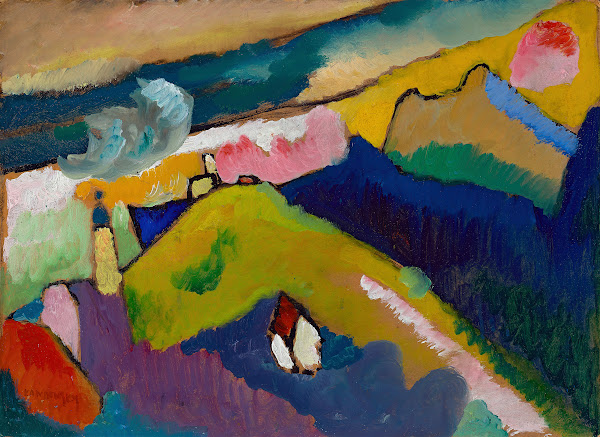 Murnau  Mountain landscape with church 1910