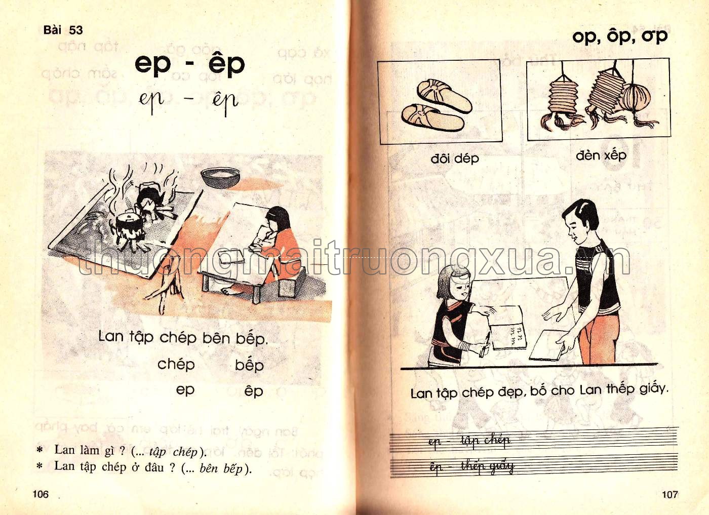 Tiếng Việt 1 (tập 2 - 1990) - Trang 54