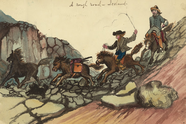 A rough road  Iceland 1862