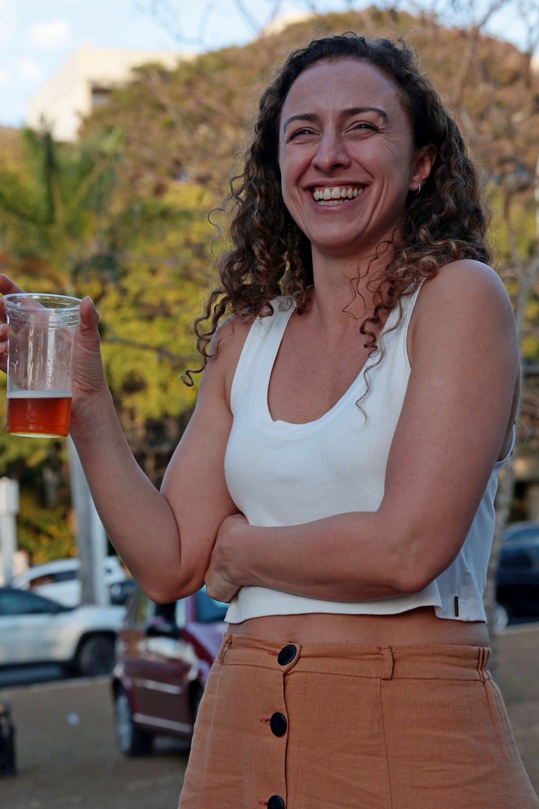 Aluna em viagem