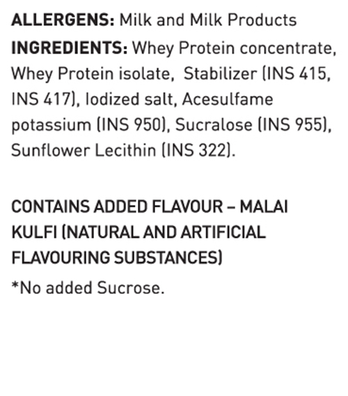Avvatar Whey Protein Malai Kulfi Flavour, 1 Kg