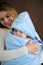 Children's towel 100x100 Twins Beau blue