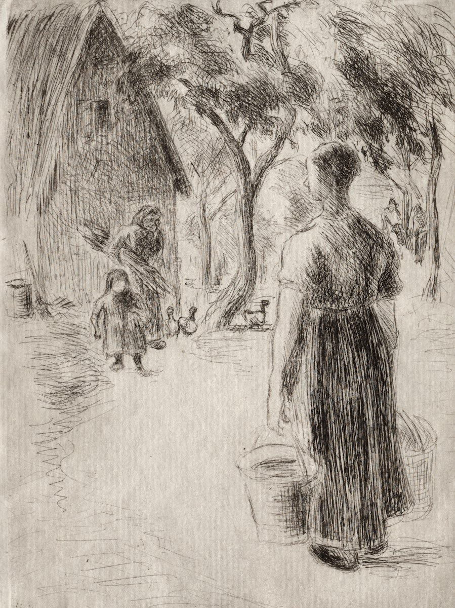 Paysanne portant des seaux 1889