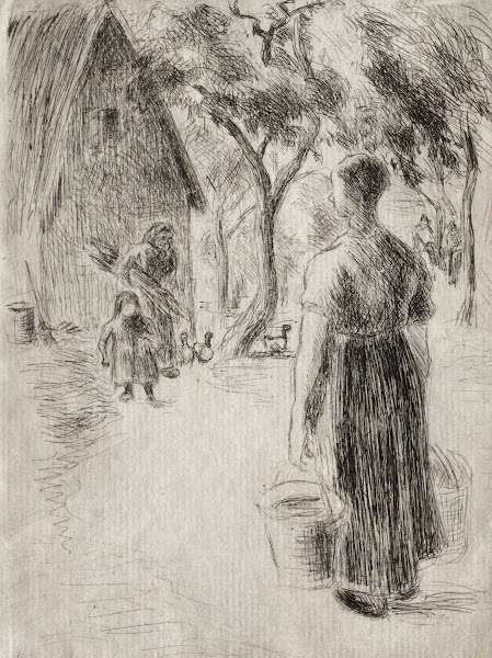 Paysanne portant des seaux 1889