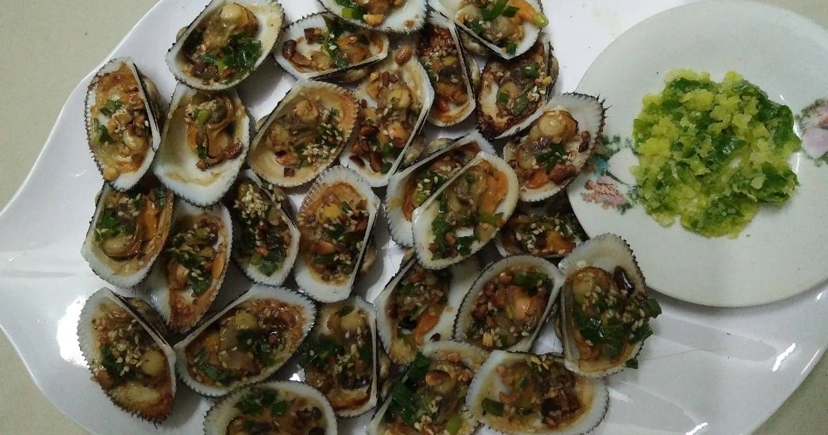 Sò lông nướng mỡ hành