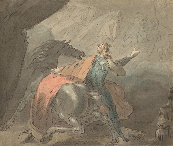 A King and a Horse with Ghostly Women 177080