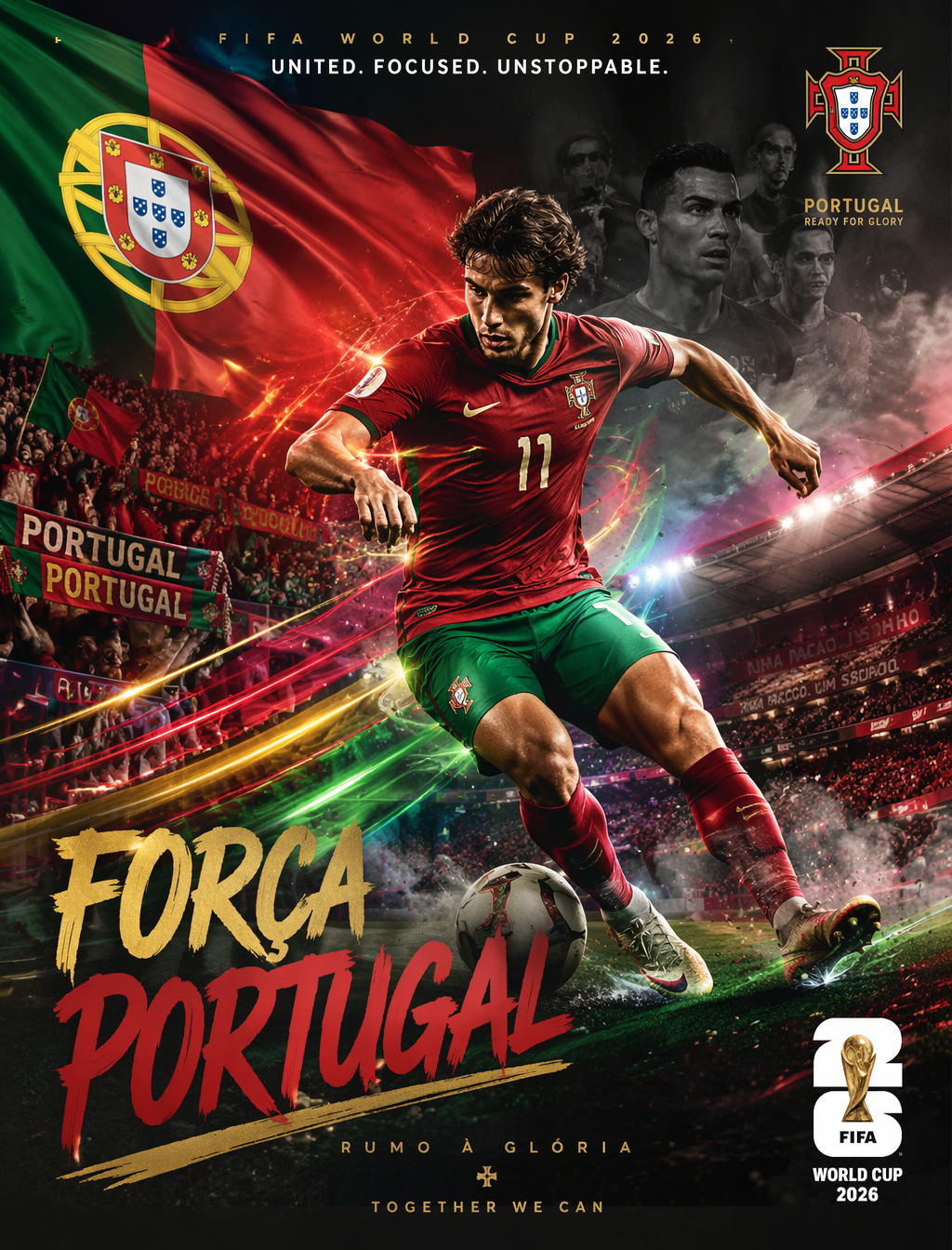Póster de fan de alto impacto Portugal