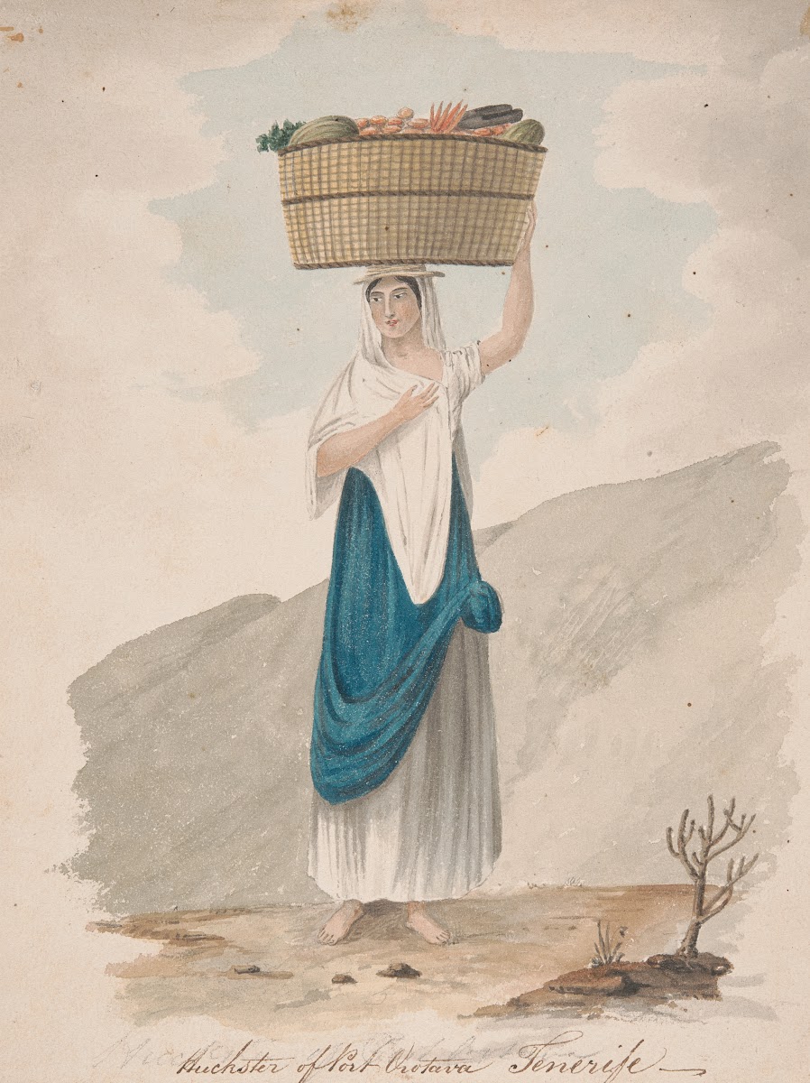 Huckster of Port Orotava Tenerife ca 1825