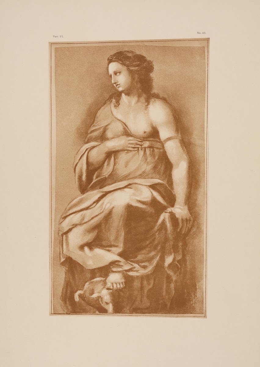 Drawing of woman in drapery 1900