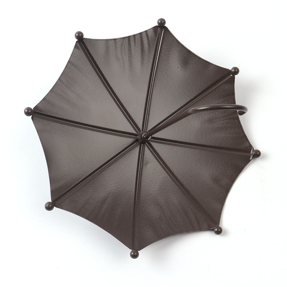 Iron birdbath in umbrella shape