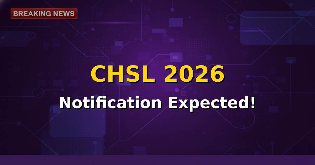 An illustrative image representing the Staff Selection Commission (SSC) CHSL 2026 examination, with a calendar highlighting June, July, August, and September, signifying important dates for notification, application, and exams.