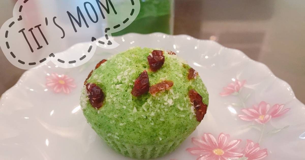 Muffin chùm ngây hấp cho bé ăn dặm