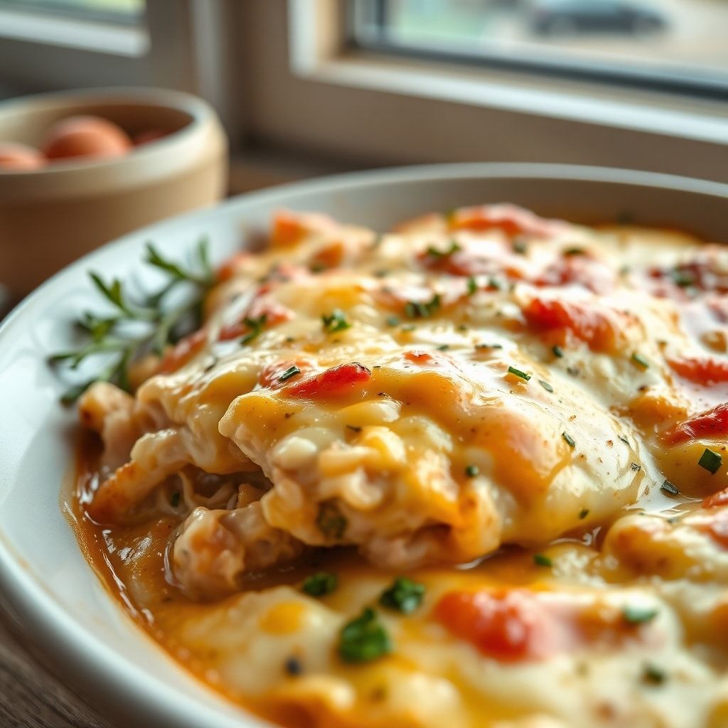 Creamy Low Carb Chicken Casserole – Easy Family Dinner in 40 Minutes