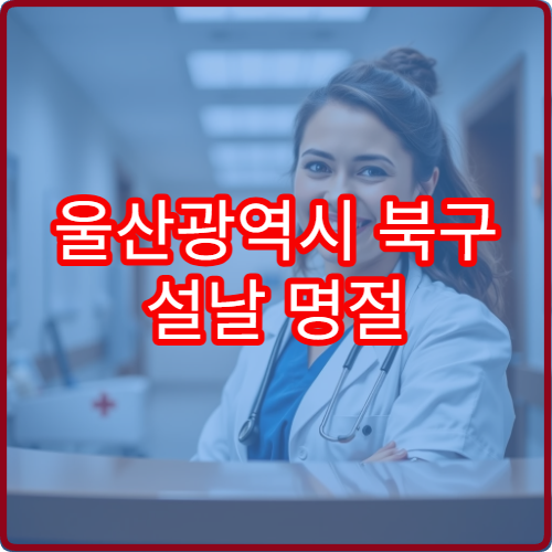 울산광역시 북구 설날 명절 내과 연휴 진료 병원 감기·복통 치료 안내