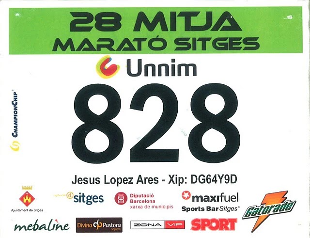 Dorsal de Mitja Marato Sitges