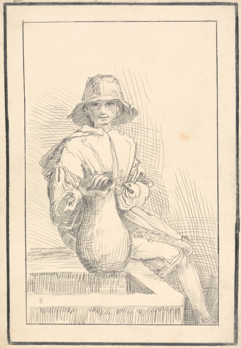 Boy Seated at a Well