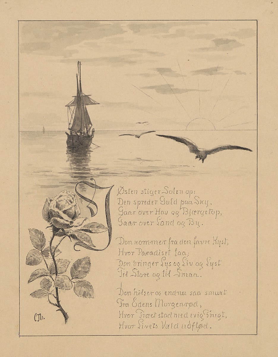 In the east the sun rises 1865 1912