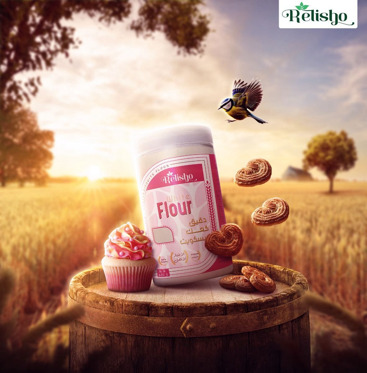Relisho flour packaging