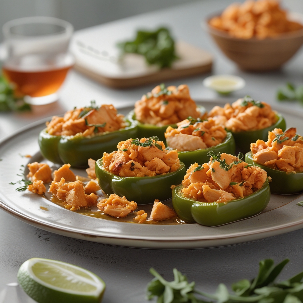 Final Spicy Buffalo Chicken Stuffed Mini Peppers