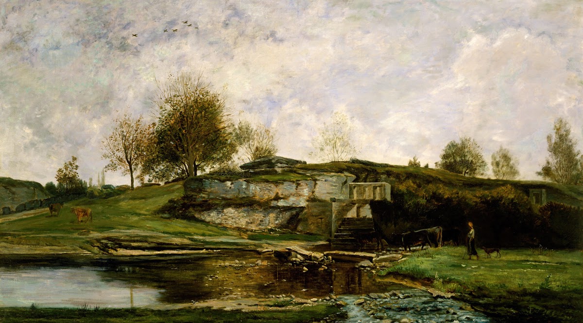 Sluice in the Optevoz Valley 1854