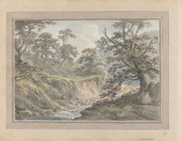 Views in England Scotland and Wales Tour in Scotland Landscape with Stream 1802
