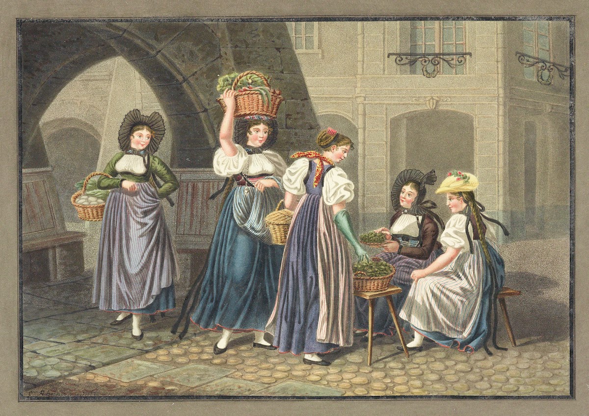 Paysannes Bernoises au Marché 1821