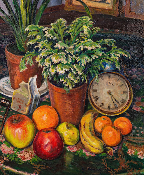 Nature Morte au réveil et aux fruits