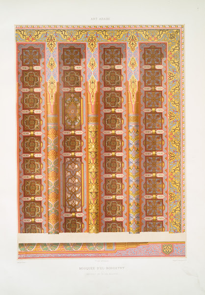 Mosquée dEl Bordeyny détails du grand plafond 1877