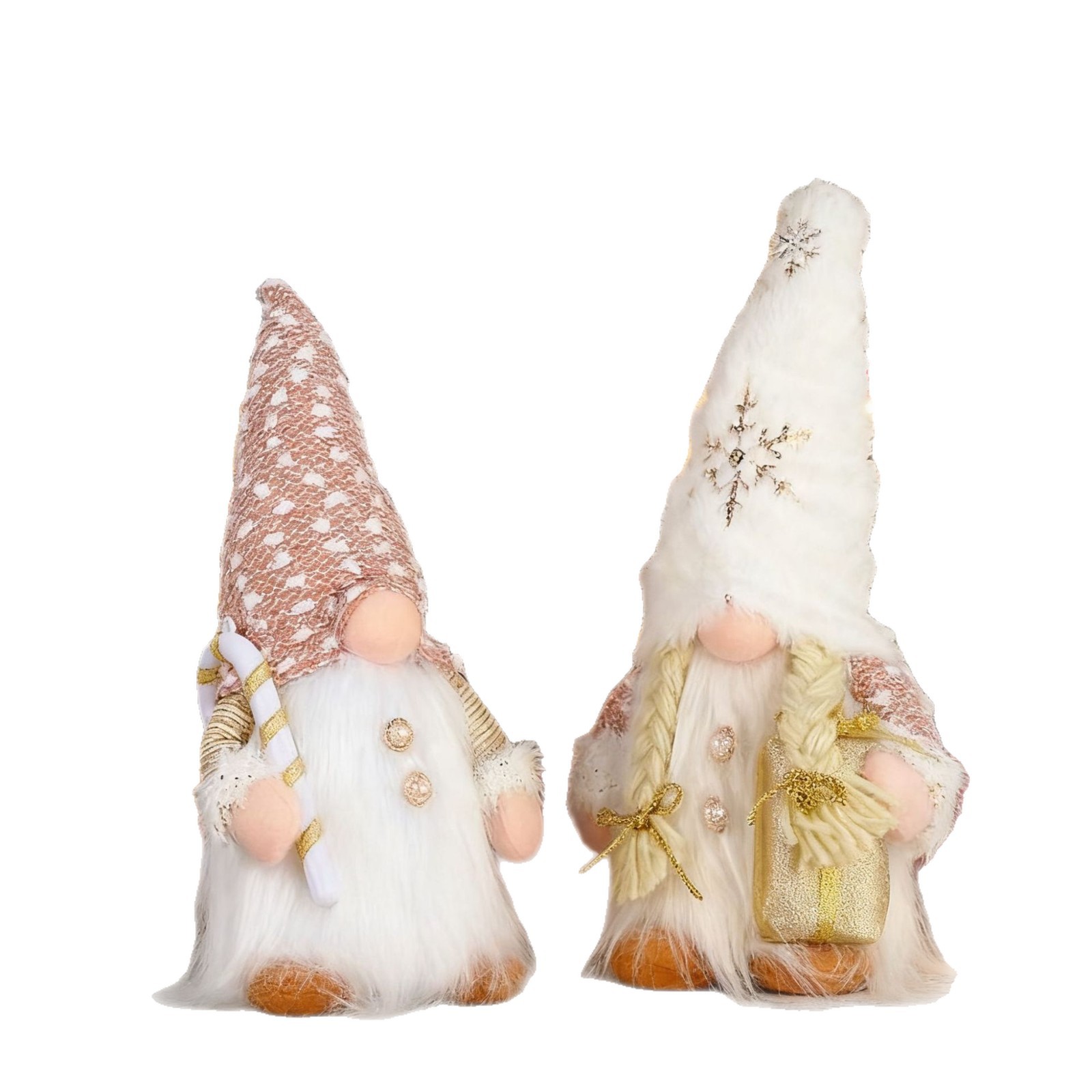 Glittering, luminous Christmas gnome