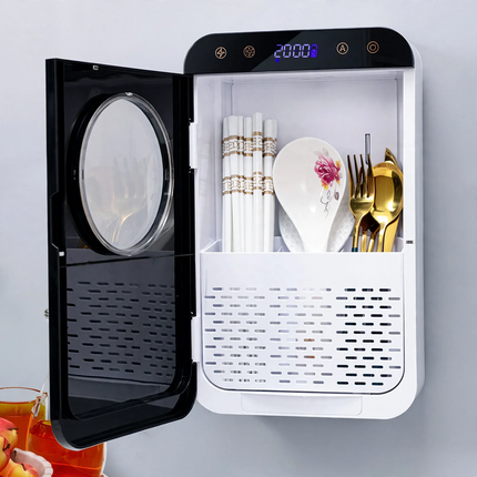 Disinfecting Chopstick Holder, Plastic, Wall-Mountable