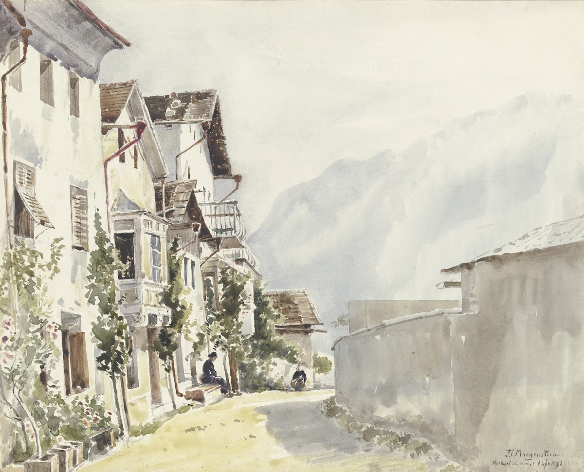 Street in Mühlbach 1893