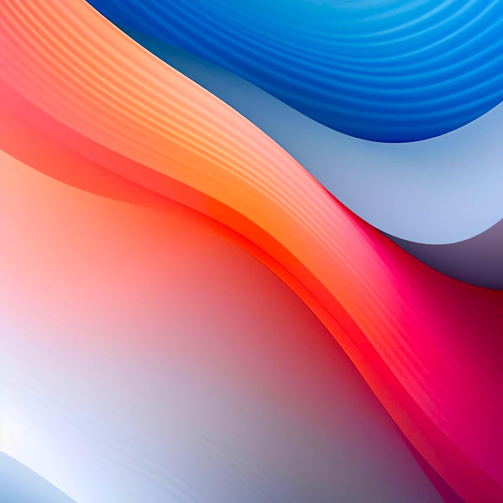 Download Vibrant Abstract Wave Design 2K iPhone