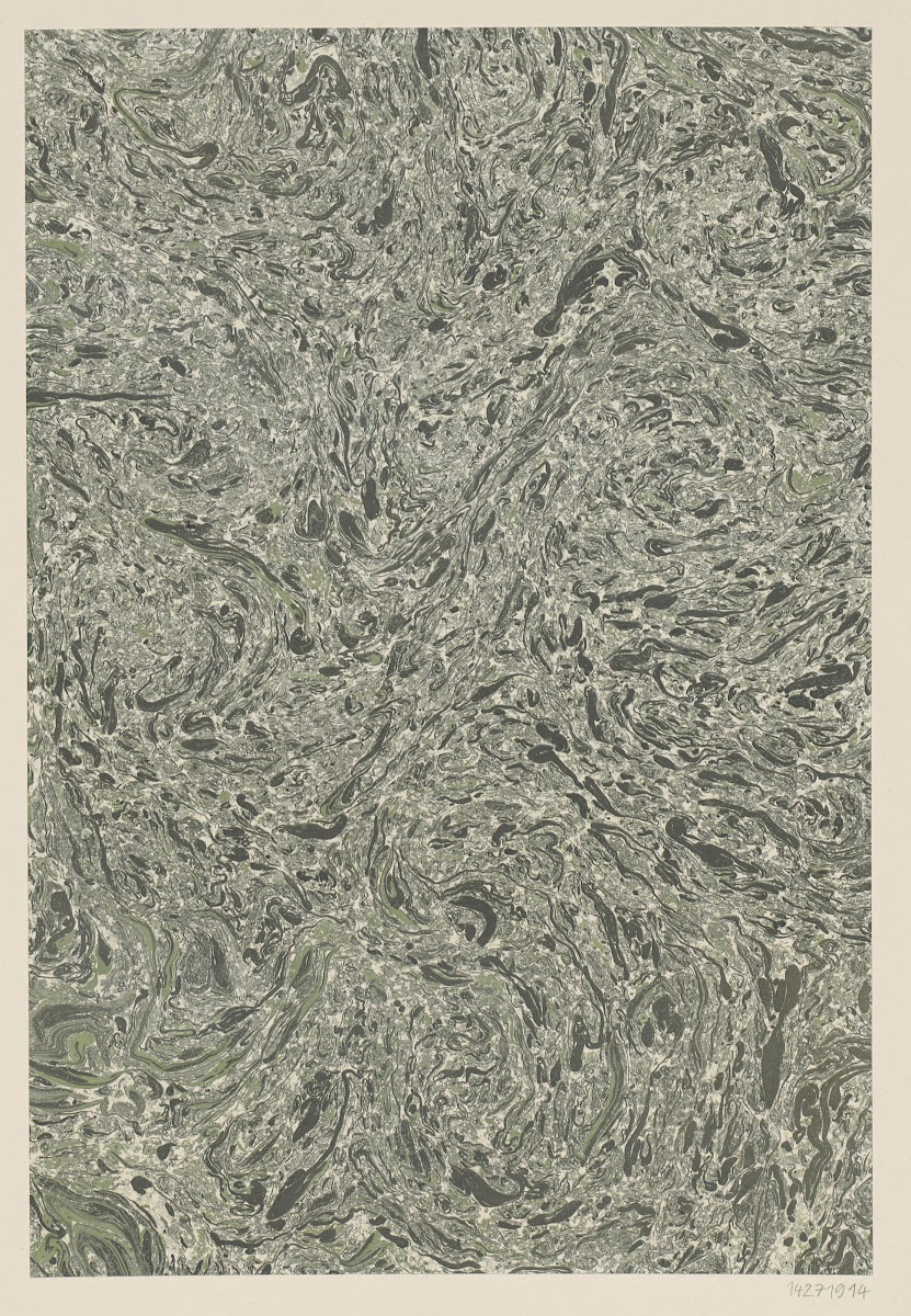 Marmorpapier Ölmarmor 1900