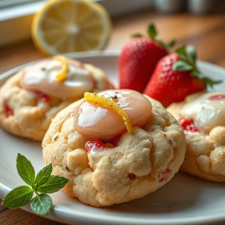 Easy Strawberry Lemonade Cookies with Fresh Fruit Zest: Quick Homemade Cookie Delight