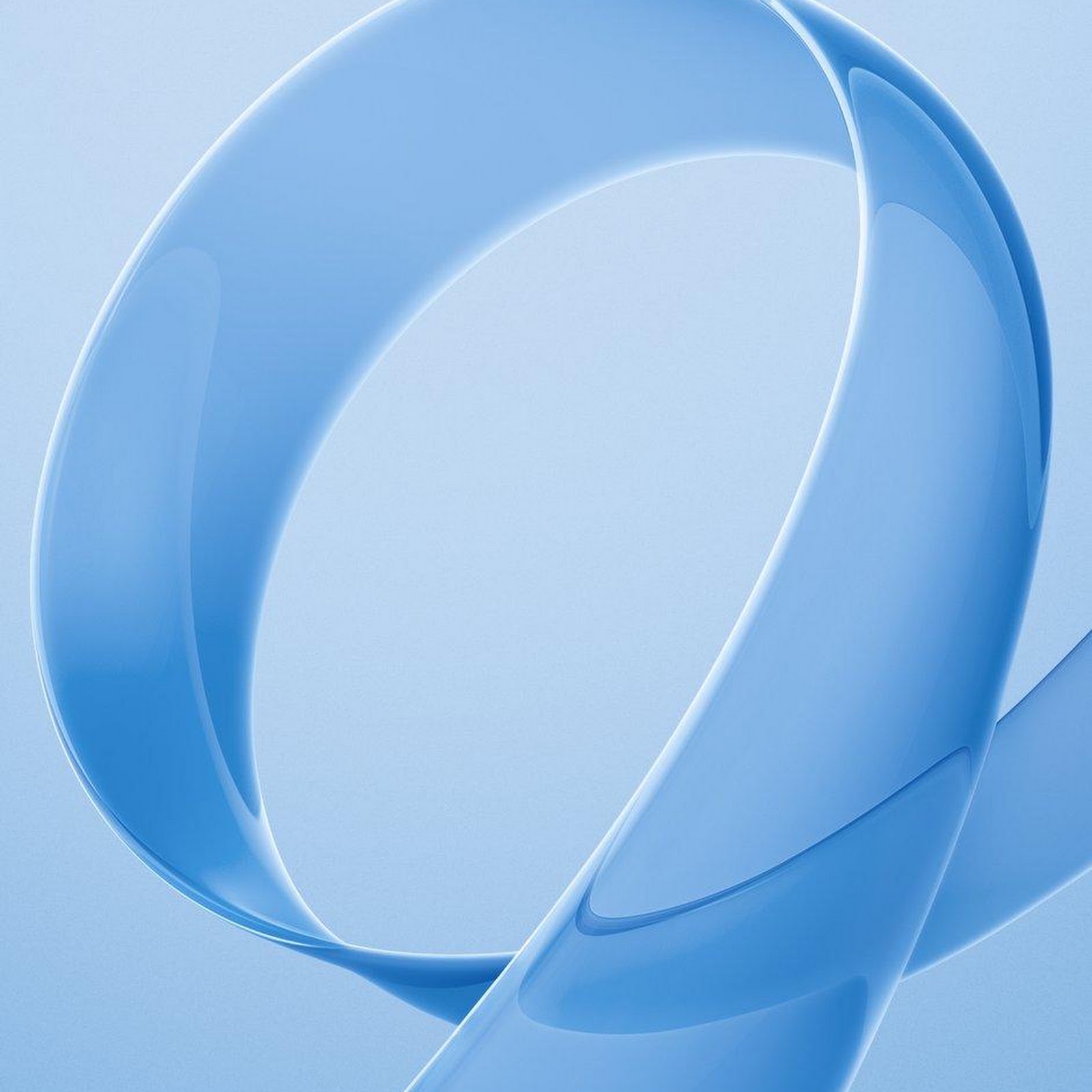 Download Abstract Blue Glossy Ribbon Loop iPhone