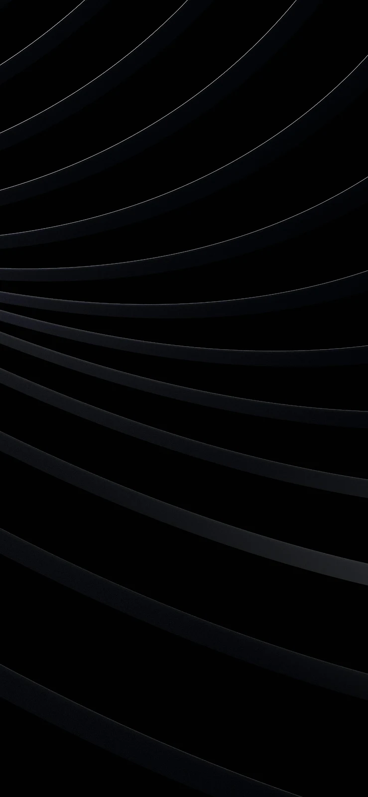 Abstract Black Curved Stripes - Abstract Digital Render 2K iPhone Wallpaper (1846x3999)