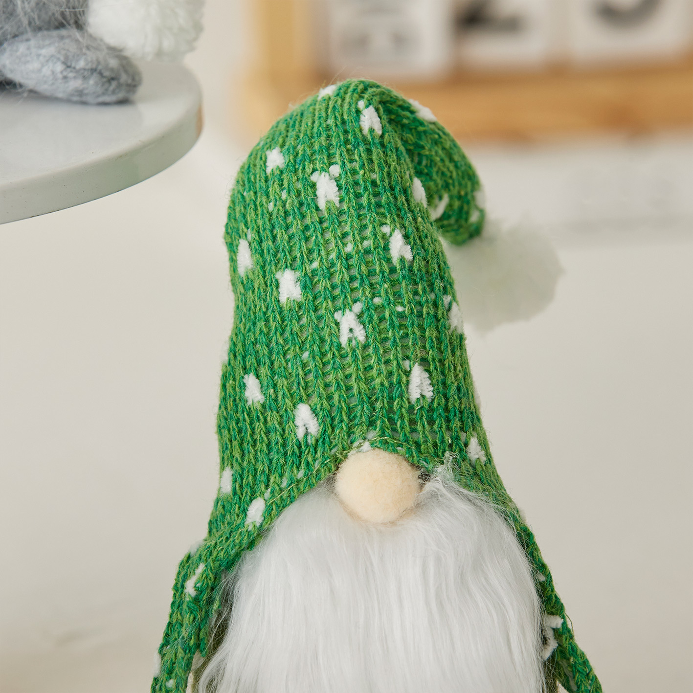 Scandinavian gnome with knitted hat