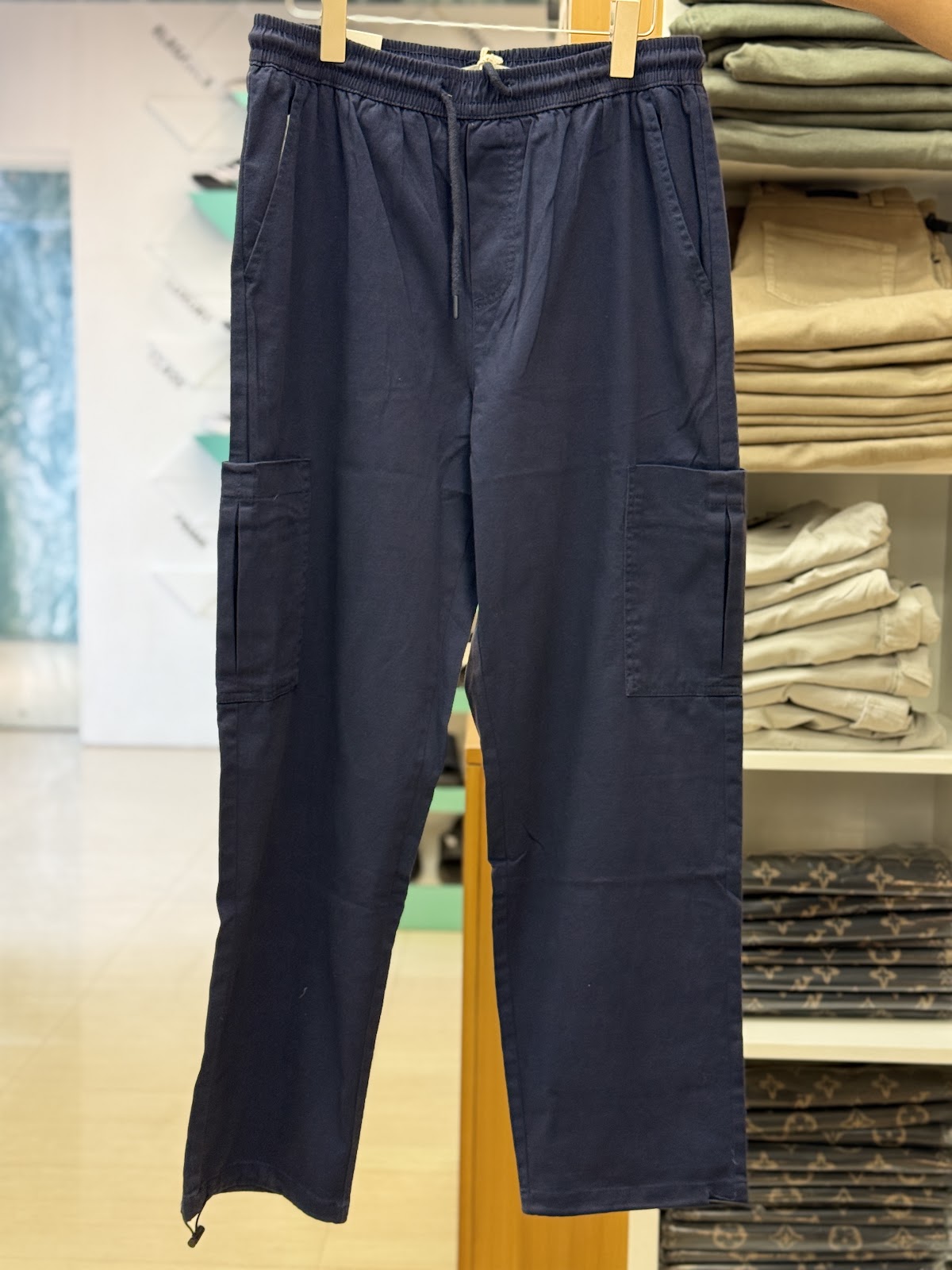 Zara Baggy Cargo Navy