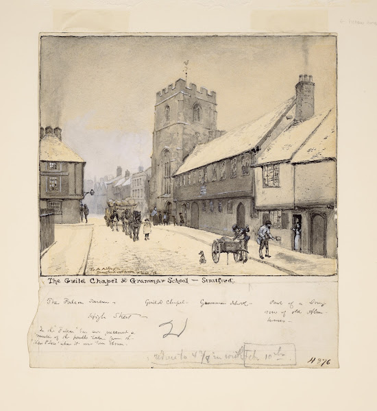The Guild Chapel and Grammar School Stratford 1878